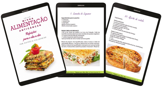 E-book Refeições Principais - Minha Alimentação Anticâncer